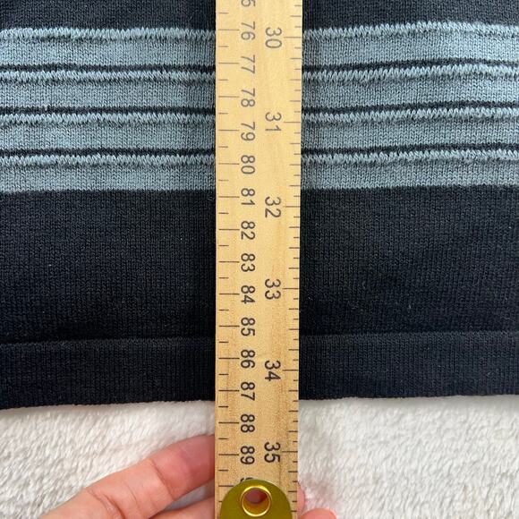 Prana Size XS Sydney Sweater Dress Long Sleeve Striped Tie Waist Lightweight - Picture 12 of 15